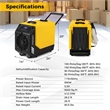 50 Pint(DOE) Commercial Dehumidifier Yellow 9000 Sq.ft Yellow