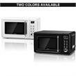 0.7 Cu.ft Retro Countertop Microwave Oven 700W LED White