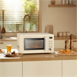 0.7 Cu.ft Retro Countertop Microwave Oven 700W LED  White