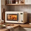 0.7 Cu.ft Retro Countertop Microwave Oven 700W LED  White