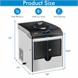 2 in 1 Stainless Steel Countertop Ice Maker Silver