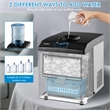 2 in 1 Stainless Steel Countertop Ice Maker Silver