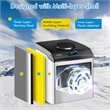 2 in 1 Stainless Steel Countertop Ice Maker Silver