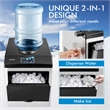 2 in 1 Stainless Steel Countertop Ice Maker Silver