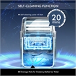 Portable Ice Maker Self Cleaning with Ice Scoop Silver