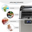 Portable Ice Maker Self Cleaning with Ice Scoop Silver