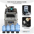 Portable Ice Maker Self Cleaning with Ice Scoop Silver