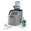 Portable Ice Maker Self Cleaning with Ice Scoop Silver
