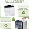 56 lbs Pepple Chewable Countertop Ice Maker Silver