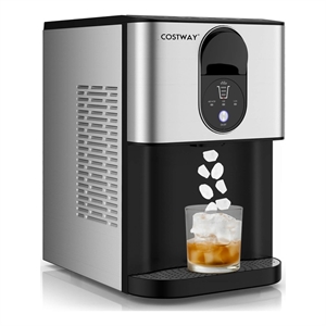 56 lbs Pepple Chewable Countertop Ice Maker Silver