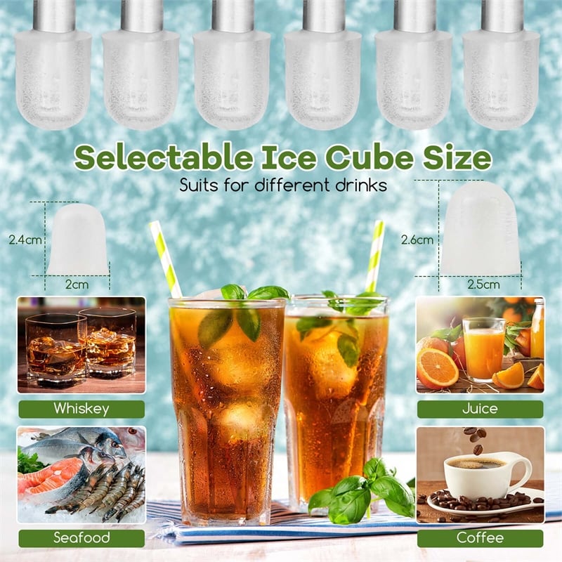 Countertop Portable Ice Making Machine Black