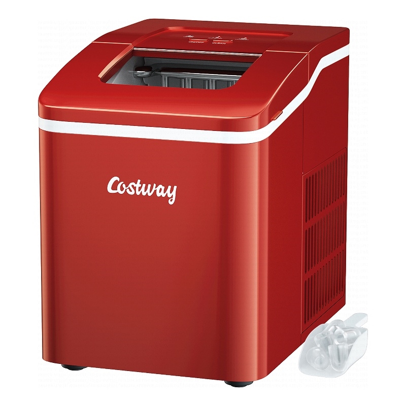 Portable Ice Maker Machine Countertop Self cleaning Red