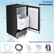 Ice Maker Free with External Drain Pump Silver