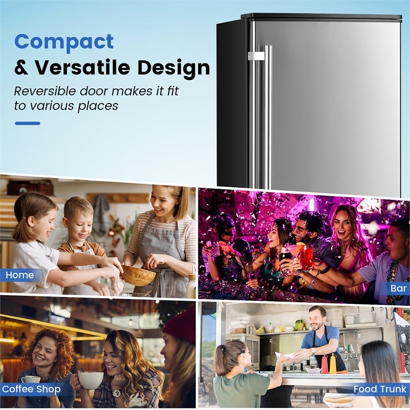 Ice Maker Free with External Drain Pump Silver