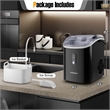 Countertop Ice Maker with Soft Chewable Pellet Black