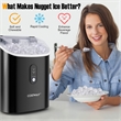 Countertop Ice Maker with Soft Chewable Pellet Black