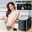 Countertop Ice Maker with Soft Chewable Pellet Black