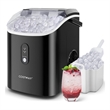 Countertop Ice Maker with Soft Chewable Pellet Black