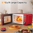 0.7 Cu.ft Retro Countertop Microwave Oven 700W Red