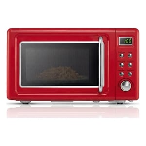0.7 Cu.ft Retro Countertop Microwave Oven 700W Red