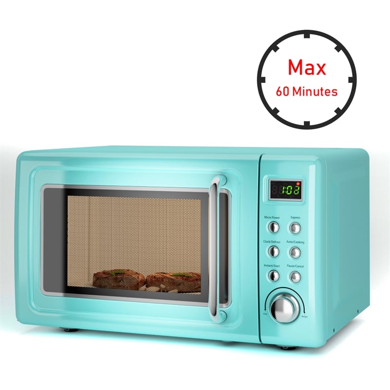 0.7 Cu.ft Retro Countertop Microwave Oven 700W Green