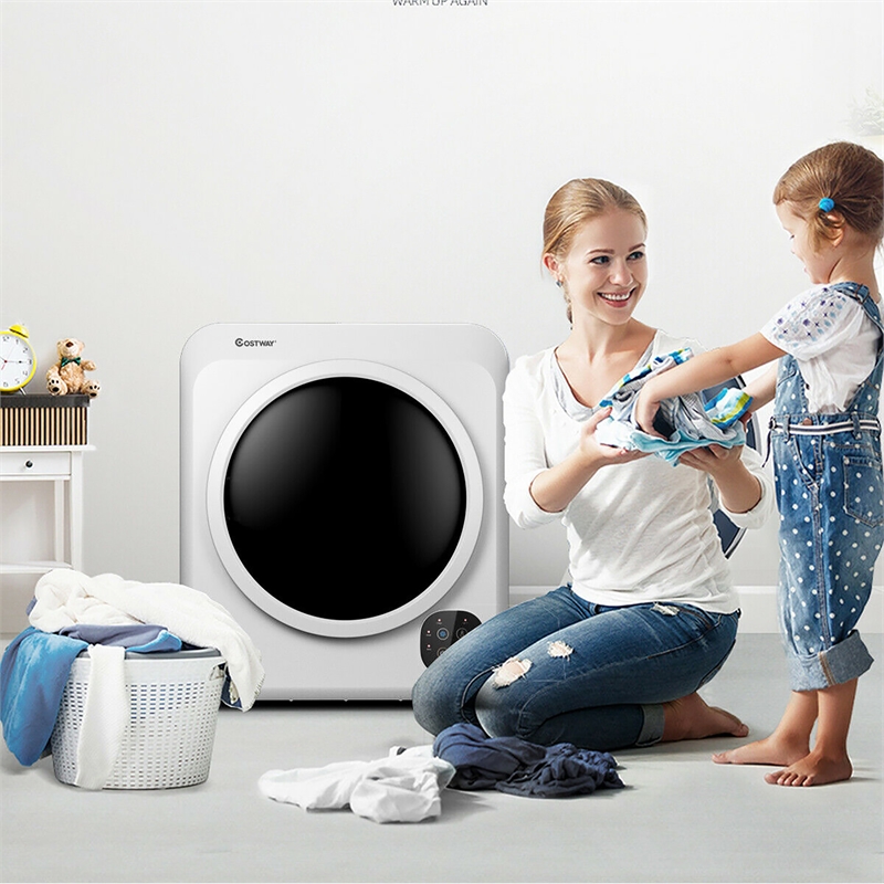 1700W Portable Clothes Dryer With Tub 3.22 Cu.Ft white