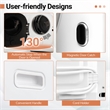 1.5 cu.ft Compact Drying Machine with Stainless Steel Tub White