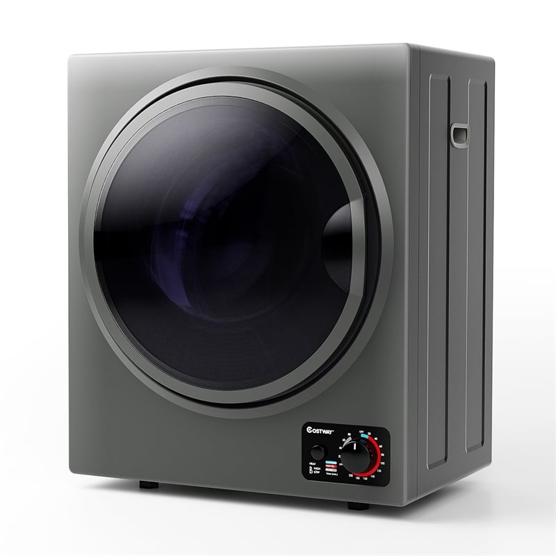 Electric Tumble Compact Laundry Dryer 1.5 Cu.ft Gray