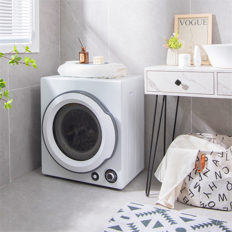 1350W Electric Compact Laundry Dryer 13.2 LBS White