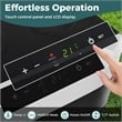 12 Volt Car Refrigerator with Adjustable Range Divider for Camping 42 QT Black