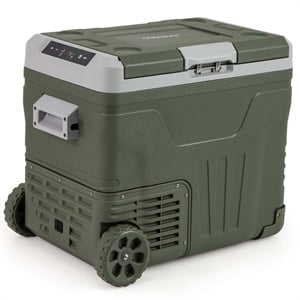 12 Volt Car Refrigerator 53 QT Portable Car Fridge with Adjustable Range White