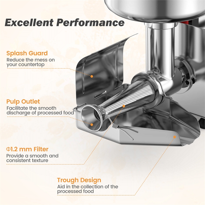 450W Electric Tomato Strainer Grade Stainless Steel Saucer Maker Silver