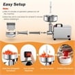 450W Electric Tomato Strainer Grade Stainless Steel Saucer Maker Silver