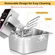 3400W Electric Countertop Deep Fryer Dual Tank Home Steel Silver