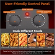 5 Liter Electric Deep Fryer 1700W Oil Fryer with 3 Detachable Frying Baskets Black Metal