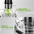 Electric Juicer Wide Mouth Fruit & Vegetable Centrifugal Juice Extractor 2 Speed Silver Plastic