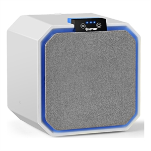 Desktop HEPA Air Purifier Home Air Cleaner W/ 2-in-1 Composite HEPA Filter White