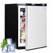 2.1 Cu.Ft Small Freezer Compact Freezer with Reversible Single Door Silver