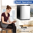 2.1 Cu.Ft Small Freezer Compact Freezer with Reversible Single Door Silver