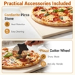 Pizza Oven for 12 inch Pizzas with 6 Presets and 2 Min Rapid Baking Black