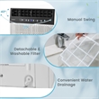 6300 BTU (10000 BTU Ashrae) Window Air Conditioner w/LED Control Panel White