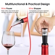 6 in 1Electric Wine Bottle Opener Set Rechargeable Cordless Corkscrew Opener Set Black Stainless Steel