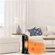 Portable Oscillating PTC Ceramic Space Heater 1500W LED 12H Timer Remote Control Black Plastic