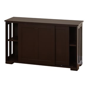 tms pacific transitional engineered wood storage cabinets in espresso