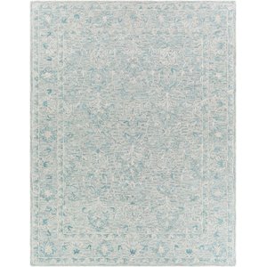 shelby sby-1012 7' x 9' rug in teal/seafoam/medium gray/light gray/beige