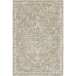 shelby sby-1007 7' x 9' rectangle rug in camel/aqua/sage