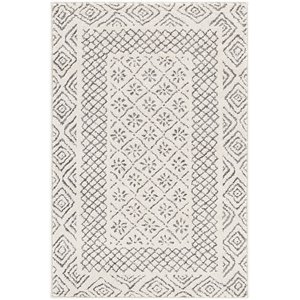 bahar bhr-2321 12' x 15' rectangle area rug in medium gray/beige/charcoal