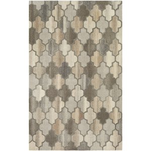 forum fm-7208 10' x 14' rectangle rug brown/charcoal/taupe/khaki/beige/camel