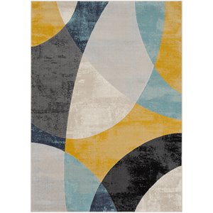 city cit-2347 2' x 3' rug aqua/light gray/mustard/beige/khaki/taupe/black