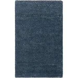 parma pma-2300 9' x 12' rectangle area rug in navy and pale blue